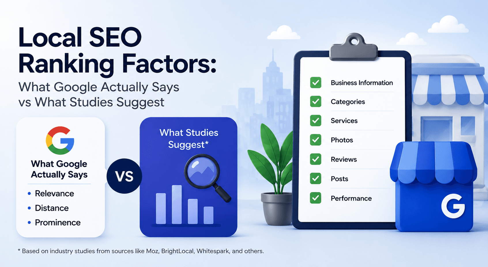 Local SEO Ranking Factors: What Google Actually Says vs What Studies Suggest
